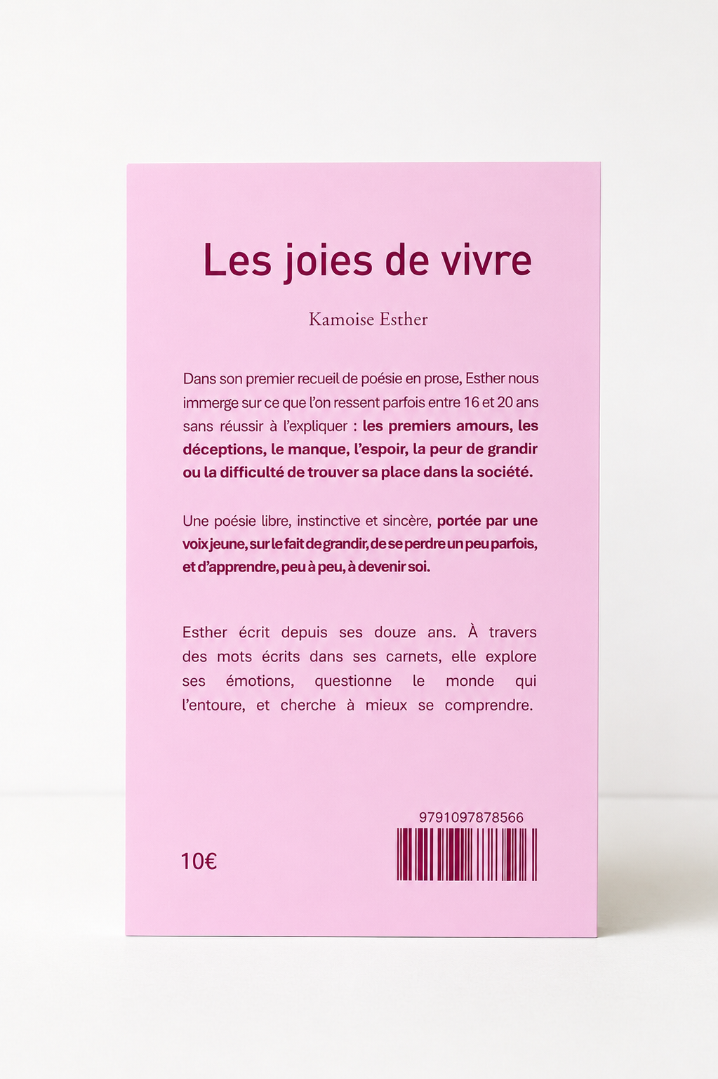 Les joies de vivre – Kamoise Esther | Poésie contemporaine